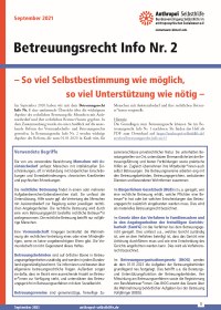 Titelseite des Betreuungsrecht Info Nr. 2