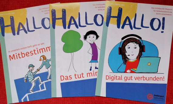3 Cover von HALLO! Nummer eins, zwei und drei
